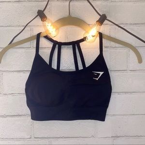 GYMSHARK | Black energy seamless sports bra
